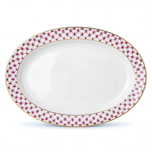 IMPERIAL PORCELAIN - Net Blues Kayık Tabak 28 cm