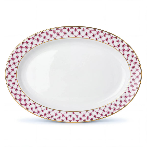 IMPERIAL PORCELAIN - Net Blues Kayık Tabak 28 cm