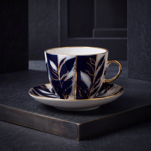 IMPERIAL PORCELAIN - Kahve Fincanı 140 ml Lale Form Kış Akşamı