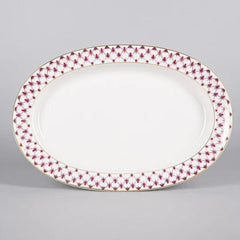 IMPERIAL PORCELAIN - Net Blues Kayık Tabak 28 cm