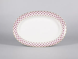 IMPERIAL PORCELAIN - Kayık Tabak 28 cm Net Blues