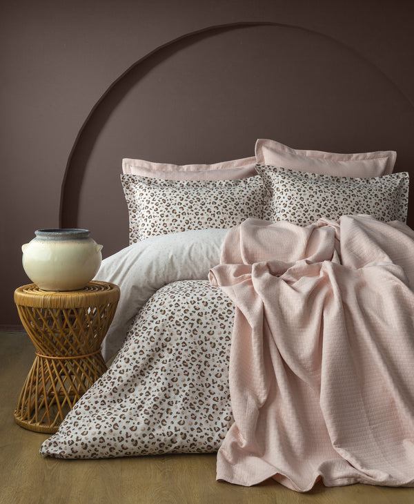ODELIN -Yatak Örtülü Nevresim Takımı - Cozy Set Çift Kişilik
