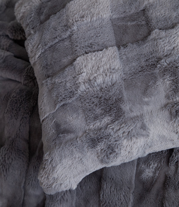 MILENA Yatak Örtüsü Set Çift Kişilik Antrasit