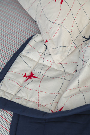 PLANE-Yatak Örtülü Uyku Seti Tek Kişilik