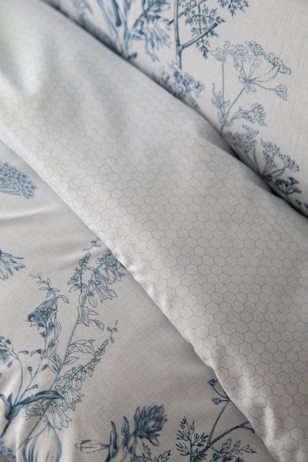 HEATHER MAVİ Nevresim Takımı Çift Kişilik