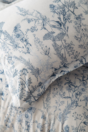 HEATHER MAVİ Nevresim Takımı Çift Kişilik