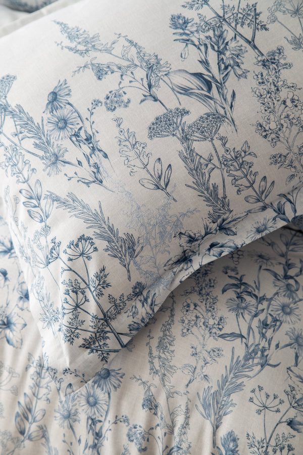 HEATHER MAVİ Nevresim Takımı Çift Kişilik