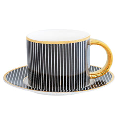 Cristina Re Pinstripe Ebony Çay Fincanı