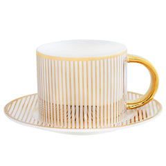 Cristina Re Pinstripe Ivory Çay Fincanı