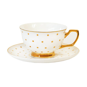 Cristina Re Polka Ivory Gold Çay Fincanı