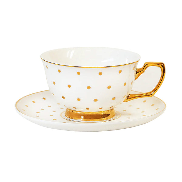 Cristina Re Polka Ivory Gold Çay Fincanı