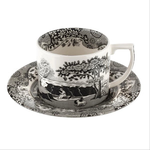 Spode Black Italian Çay Fincanı