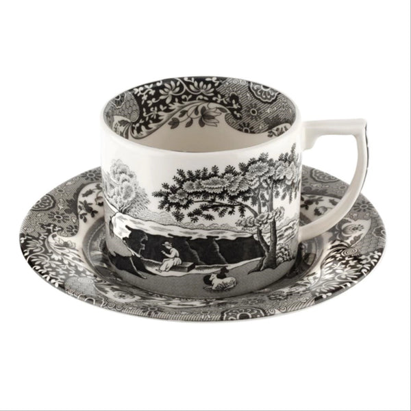 Spode Black Italian Çay Fincanı