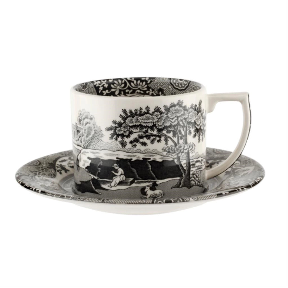 Spode Black Italian Çay Fincanı