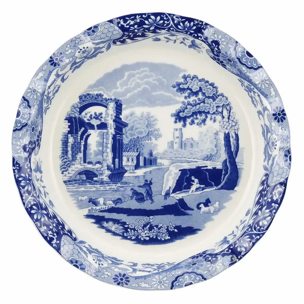 Spode Blue Italian Yuvarlak Turta Servis - 26 cm