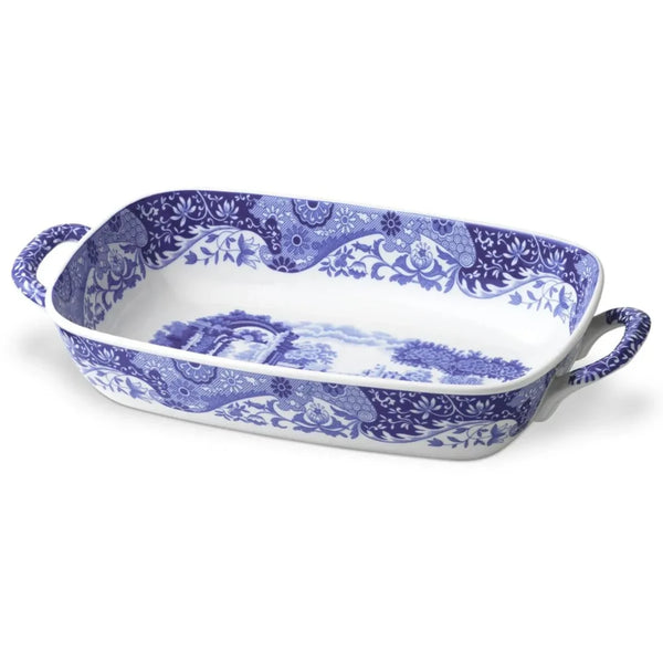Spode Blue Italian Kulplu Dikdörtgen Servis