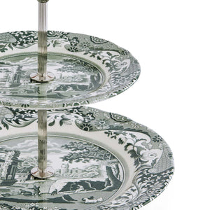 Spode Heritage Green Italian 2 Katlı Servis