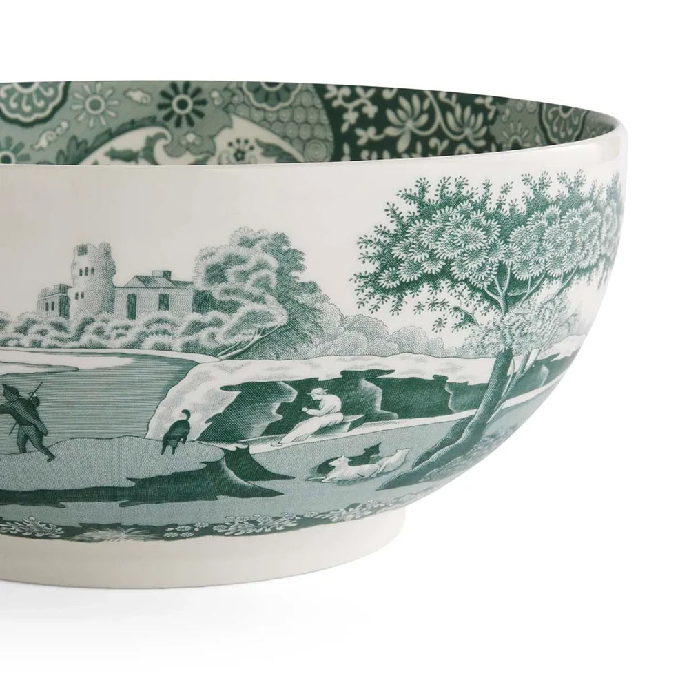 Spode Heritage Green Italian Yuvarlak Salata Servis