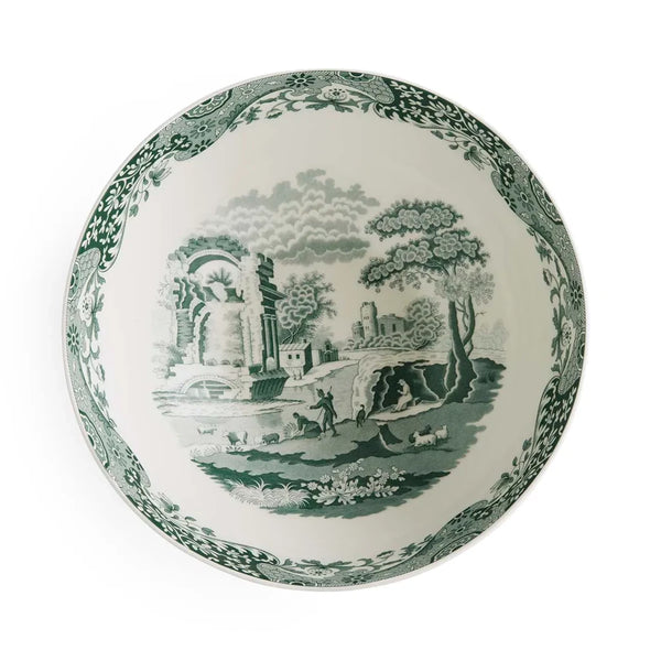 Spode Heritage Green Italian Yuvarlak Salata Servis
