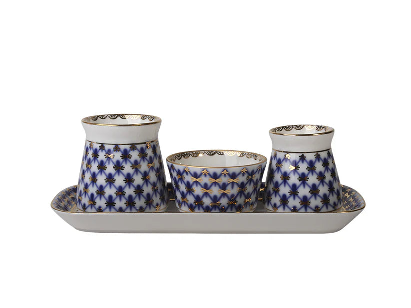 IMPERIAL PORCELAIN Baharat Seti Gençlik Cobalt Net 1/4