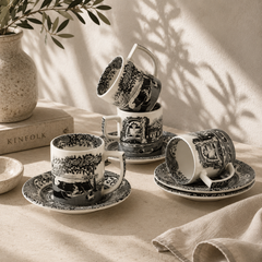 SPODE - Black Italian Kahve Fincanı