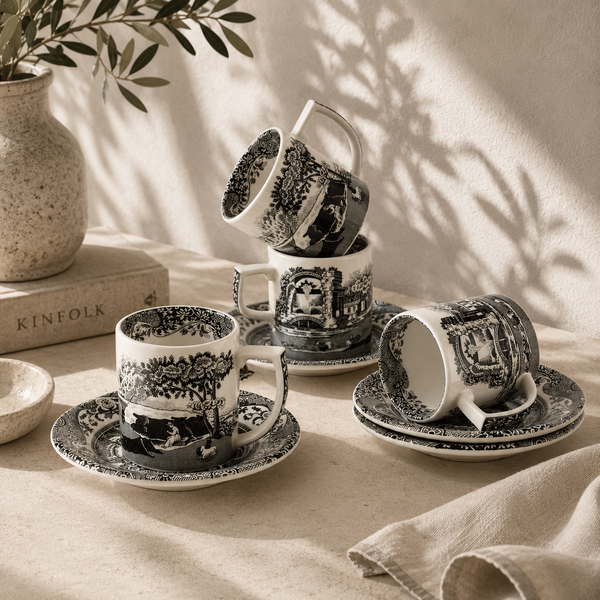 SPODE - Black Italian Kahve Fincanı
