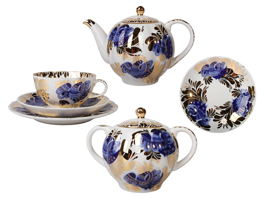 IMPERIAL PORCELAIN Çay Seti Lale Altın Bahçe 6/20