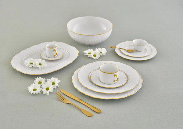 PORCEL EMPIRE GOLD 54 Parça Yemek Takımı 12 Kişilik