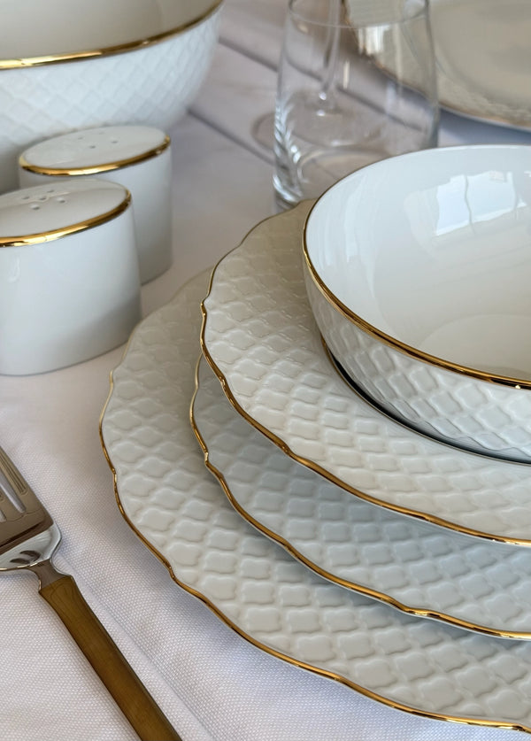 PORCEL EMPIRE GOLD 54 Parça Yemek Takımı 12 Kişilik