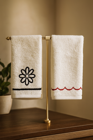 %100 Pamuk Nakışlı Mutfak Havluları