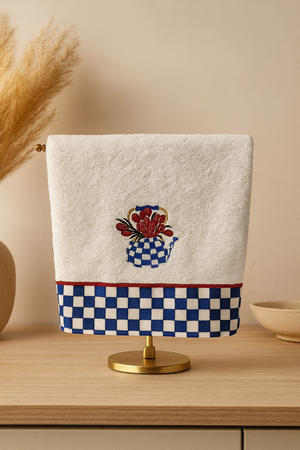 %100 Pamuk Nakışlı Mutfak Havluları