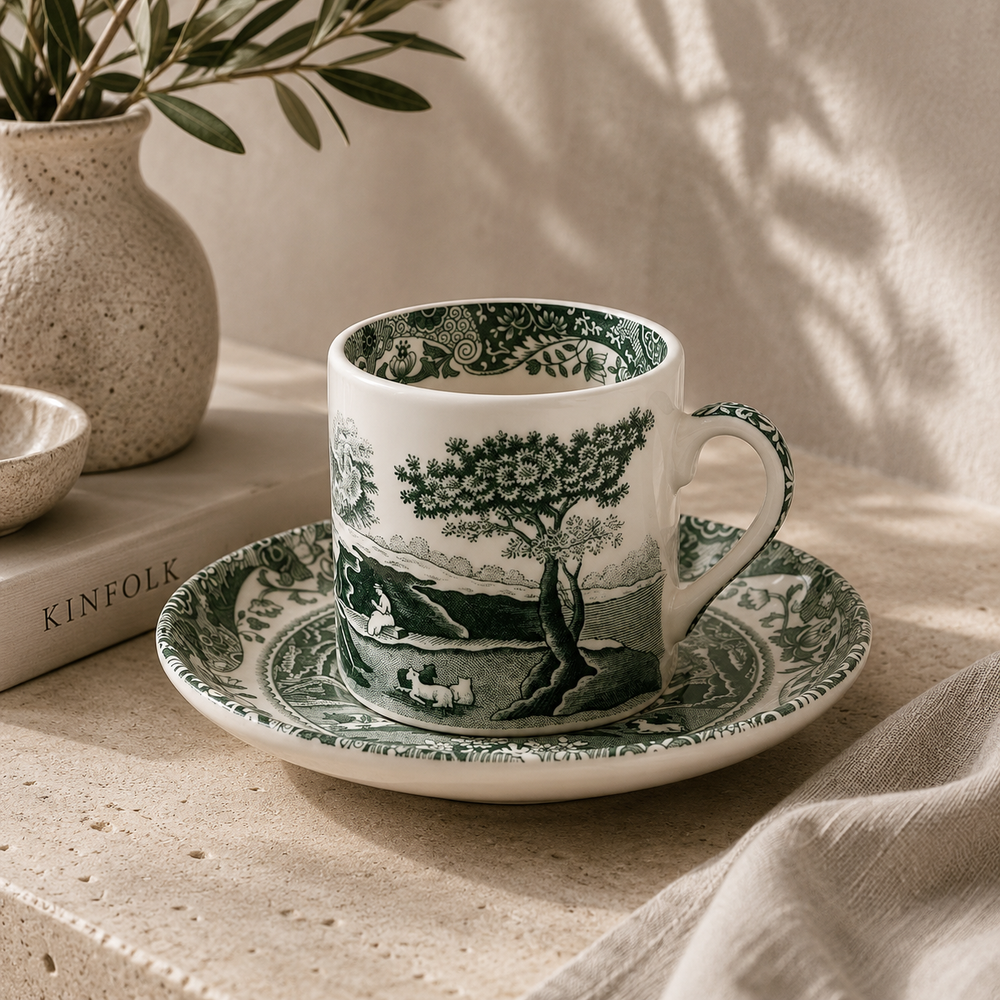 Spode Heritage Green Italian Kahve Fincanı