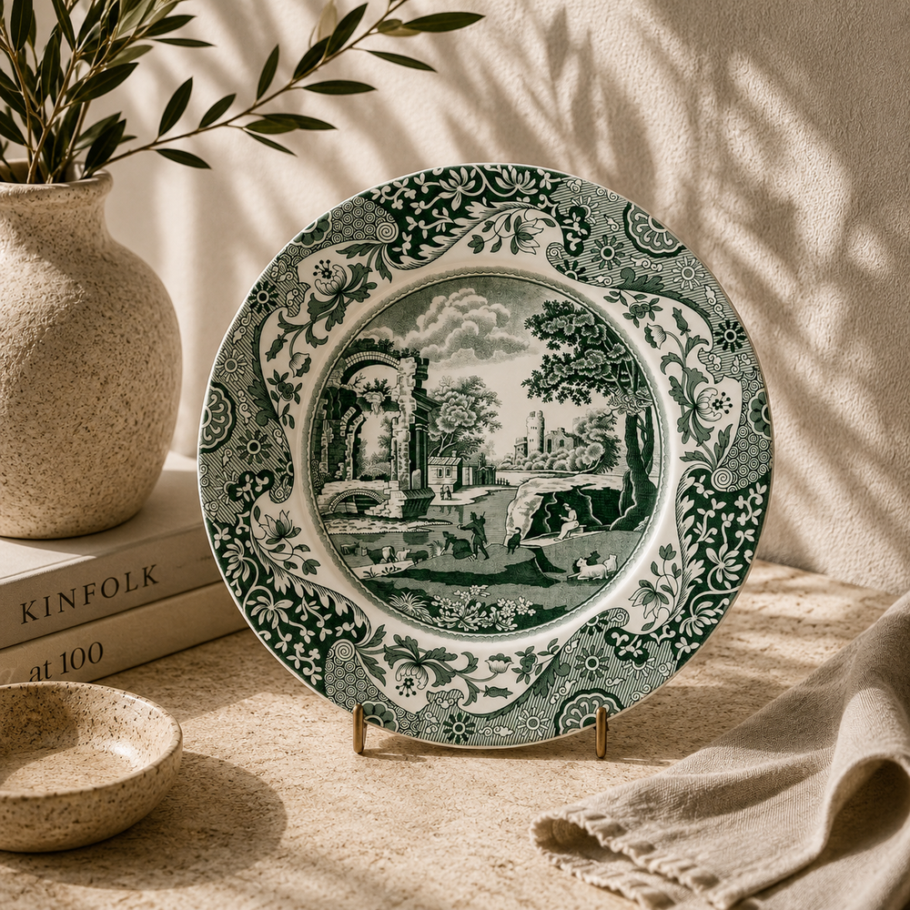 Spode Heritage Green Italian Pasta Tabağı 20 cm