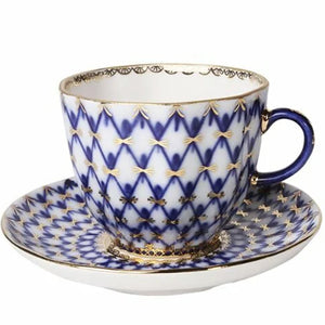 IMPERIAL PORCELAIN - Tulip Cobalt Net Kahve Fincanı