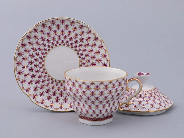 IMPERIAL PORCELAIN - Kapaklı Çay Fincanı ve Tabağı