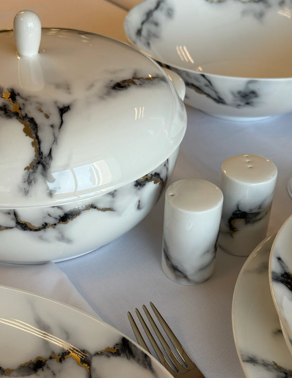 PROUNA Marble 72 Parça Yemek Takımı
