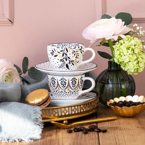 SARA MILLER Artisanne Noir 2li Espresso Kahve Fincanı Seti