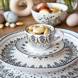 SARA MILLER Artisanne Noir 2li Espresso Kahve Fincanı Seti