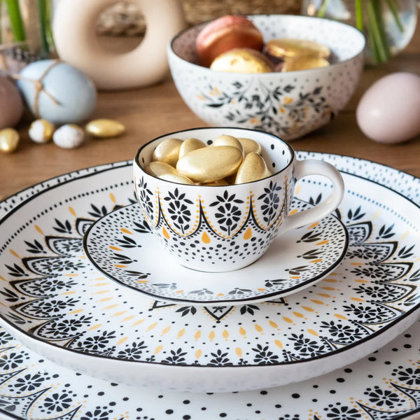 SARA MILLER Artisanne Noir 2li Espresso Kahve Fincanı Seti