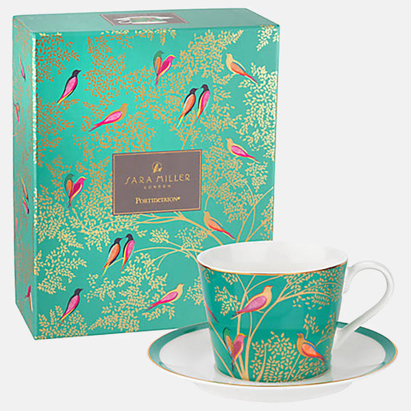 SARA MILLER Portmeirion Chelsea Çay Fincanı Yeşil