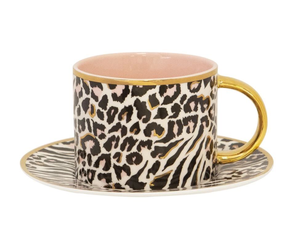 Cristina Re Safari Leopard Çay Fincanı