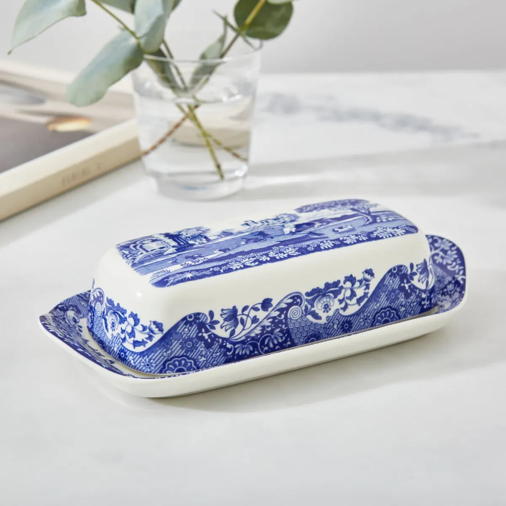 Spode Blue Italian Tereyağlık