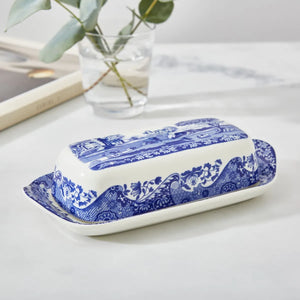 Spode Blue Italian Tereyağlık